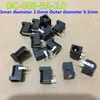 مكونات نشطة 15pcs / lot DC-005-5A-2.0 القطر الداخلي 2.0MM 6.5mm الخارجي قدم المسطح دون تحديد المواقع العمود 5A DIP-3