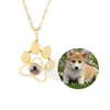 MIDY personnalisé Pet Photo Projection colliers pendentif chien chat Animal photo mémoire bijoux cadeau livraison directe