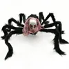 Halloween dekoration 75cm Svart Spider Spider Halloween Dekoration Haunted House Prop Indoor Outdoor Black Giant WCW697