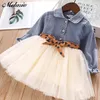 Girls Clothes 2021 Spring Autumn Princess Flying Sleeve Kids Dress Unicorn Party Toddler Children Clothing 38Y3832027