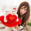 Creative cute LOVE puppy LOVE bear dolls stuffed animals toys valentine's day gift plush toys wholesale