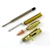 Kühle Goldene Silber Gun Bolzenclip Handgemachte Werkstatt hölzernen Stift Kits Einschussselbstmontage Metallfeder Teile diy Bolt Kugelschreiber