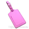 9styles PU Leather Suitcase Luggage Tag Label Bag Pendant Handbag Portable Travel Accessories Name ID Address