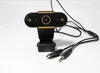 Full HD-webbkamera 1920x 1080p USB med MIC Datorkamera Flexibel roterbar för bärbara datorer Desktop Webcam Camera Online Education Hisilicon Chip