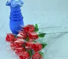 الوردة الاصطناعية الأحمر 100P 30 سم 11 8inch الحرير محاكاة الاصطناعية زهرة الفاوانيا روز كاميليا الزفاف