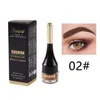 4 kleuren Blijvende Waterdichte Bruine Brow Make-Up Wenkbrauw Gel Luchtkussen Wenkbrauw Crème met Borstel Cejas Postizas TSLM2