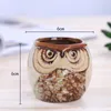 Lovely Cartoon Owl-shaped Flower Pot for Succulents Fleshy Plants Flowerpot Ceramic Small Mini Home/Garden/Office Decoration