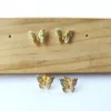 Moda Gold Color Insect Butterfly Kolczyki, Micro Pave CZ Rainbow Cubic Cyrkonia Stud Kolczyk Kobiety Biżuteria ER957