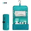 Gonex Cylinder Travel Toiletry Bag, Hanging Cosmetic Organizer Bag à prova d'água com gancho embutido CX200624