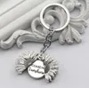 Sunflower shaped keychain sunflower double lettering can open keychain gift