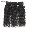 Allove Extensions de trames brésiliennes entières paquets de cheveux ondulés avec fermeture frontale en dentelle 13x4 pour femmes de tous âges 828 pouces Je5998409