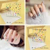 2D ongle autocollant Nail Art décoration 60 Styles fleur feuille dentelle conception ongles Art manucure décalcomanies maquillage des ongles