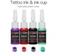 Compleet 1 tattoo machinegeweer 4 kleur inkten voeding set beginner tattoo kits 7773258