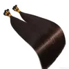 VMAE Cutícula completa donante único Europeo Borgoña Rubio marrón doble dibujado 100g Ruso Remy Virgen Trama atada a mano Extensión de cabello humano