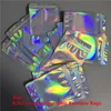 wholesale 8.5X13cm Holographic Rainbow Color Mylar Bags by Space Seal Resealable Food Safe Bags