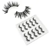 YENİ 10pair Sahte 3D Vizon Kirpikleri El yapımı Tam Şerit Yanlış Eyelashes Cruelty Free Lüks Makyaj Dramatik Vizon Kirpikler crisscross Kirpikler