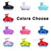 Soft Pet Brush Comb Grooming Supplies Dog Puppy Cat Washing Cleaning Bath Brush Comb Dog Silicone Massage Shower Brushes 10 Color DBC BH2857