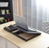 Free shipping Wholesales Hot sales US STOCK Folding Laptop Desk for Bed with Slot Adjustable Angle 79x36 CM Black Willow