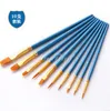 Wholesale 10pcs Painting pen Oil brush set report manicure drawing education toy DIY tool