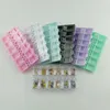 12 Grids Klar Leere Lagerung Box Strass Acryl Kristall Perlen Schmuck Dekoration Nail art Zubehör Pillen Container F1377