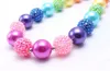 Arc-en-ciel Couleur Bébé Enfant Chunky Collier De Mode Jolis Enfants Bubblegum Perle Chunky CollierBracelet Ensemble De Bijoux