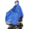 Cycling Motorcycle Raincoat Mens Womens Rain Coat Poncho Hooded Windproof Rain Cape Mobility Scooter Bicycle Cover