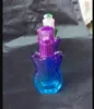 Verre violon lampe à alcool verre bongs accessoires ﾠ, Pipes à fumer en verre colorées mini multi-couleurs Pipes à main Meilleure cuillère en verre