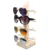 YOOSKE Présentoir en bois Organisateur pour lunettes de soleil Porte-comptoir Lunettes Présentoir Bambou 6 5 4 3 paires Eyglasses Show T200505