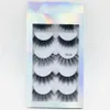 3D Mink rzęsy Naturalne fałszywe rzęsy Długie Przedłużanie Rzęsy Faux Fake Eye Lashes Makeup Tool 5pairs / Set Rra1743