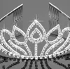 Bridal Tiaras com Rhinestones Jóias de Casamento Meninas Headpieces Festa de Aniversário Desempenho de Desempenho Coroas de Cristal Coroas de Casamento BW-ZH045