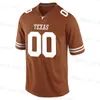 Dostosuj Texas Longhorns Dowolna nazwa S-6XL Numer Żywności White Orange # 11 Ehlinger # 7 Stern # 26 Keaontay Ingram # 10 Vince Young Ncaa Jersey