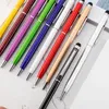 Candy Color Metal Ballpoints Penna för kontorsskolestudenter Business Writing Hotel Supplies Wedding Party