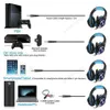 Auriculares para juegos GM-1 Auriculares para juegos ajustables de 3,5 mm Auriculares con micrófono Luz LED para teléfono PS4 PC