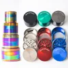 SharpStone Tobacco Grinders smoke accessroy 40mm 50mm 55mm 63mm 4 partsherb grinder cnc teeth filter net dry herb vaporizer pen 7 colors fedex/UPS free