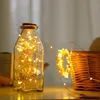 LED String Light 1M 2M 3M Copper Sliver Wire Lights Battery Holiday Fairy Strings Lamp Multi Colors for Christmas Wedding Party De7635532