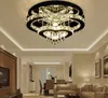 modern simple Crystal led ceiling lamp heart double ring main bedroom light ceiling light house aisle restaurant MYY