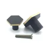 Hexagon Brass Kitchen Kabels en Trekt Matte Black Lade Dressoir Kastkast Garderobe Knoppen Handgrepen Hardware
