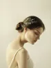 Acessórios para o cabelo pente de cabelo de noiva com strass pérolas cristais jóias de cabelo de noiva headpieces de casamento para mulheres BW-HP857