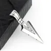 Punk Arrow Spearhead Hanger Ketting Voor Mannen Rvs Tribal Surf Ketting Parel Keten Kostuum Sieraden voor Party