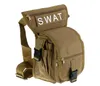 Multifunktionell Swat Saist Pack Leg Bag Tactical Outdoor Sports Ride Vattentät Militär Jakt 2019