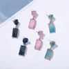 Großhandel - Mode-Luxus-Designer schöne Bonbonfarbe Harz Kristall Stein Anhänger Ohrstecker Schmuck für Frau