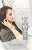 CWP 2021 Kvinnor tittar på Crrju Golden Waterproof Wrist Watch Fashion Jewelry Armband Rostfritt stål Quartz Male Gift287i