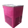 Ice Cream Maker Machine 3 Flavors For Soft Ice Cream Pink Stainless Steel Ice Cream Machine LB-18