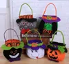 New Halloween Pumpkin Bucket Cartoon Vampire Black Cat Ghost Witch Handbags Halloween Candy Bag Party Gift Candy Bags