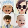 12 pçs/set traje de festa de halloween bigode falso engraçado bigode barba falsa traje de festa para adultos crianças brinquedos conjunto de barba de bigote falso