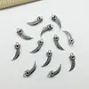 100pcs wolf tooth antique silver charms pendants jewelry DIY Necklace Bracelet Earrings accessories 22*10mm Customize Generation delivery