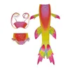 3 PCs Girls Swimsuit Mermaid Tails para nadar de biquíni Princesa Conjunto de maiô pode adicionar monofin para 312Y8031005