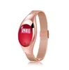 Lady Lady Women Gift Fashion Watch Smart Watch Z18 con presión arterial Monitor de ritmo cardíaco Pedómetro Pedómetro Pulsera (Retail)