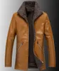 Atacado-Designer de Roupas Masculinas Homens Casacos de Inverno Shearling Lapela Pescoço para Homens Lã de Couro Falso 2019 Outono Jaqueta de Moto Mens Outwear