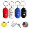 Enkel ljudkontroll Locator Lost Key Finder med blinkande LED Ljusnyckel Kedja Keychain Keys Hitta Whistle Sound Control Gifts JXW535